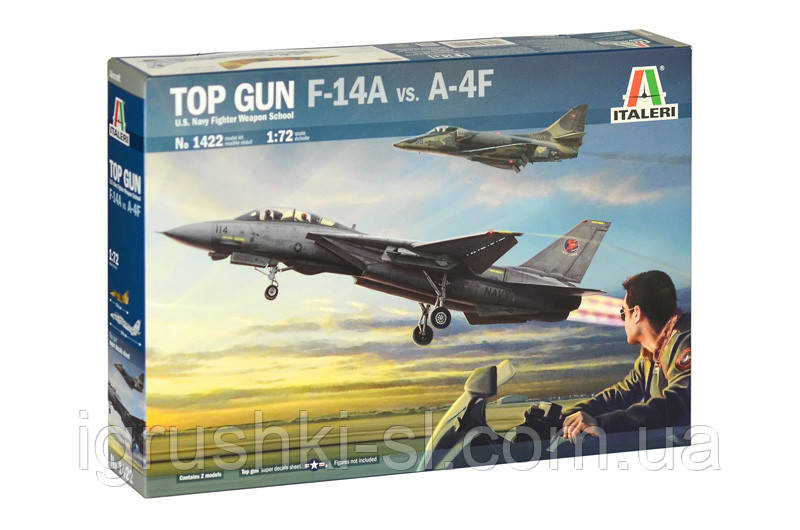 Сборная модель (1:72) Самолеты F-14A vs A-4F "Top Gun" (Две модели в наборе) - фото 1 - id-p1819096372