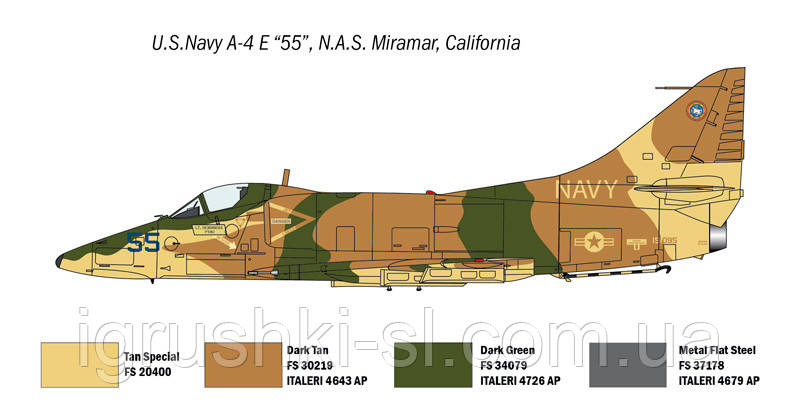 Сборная модель (1:72) Самолеты F-14A vs A-4F "Top Gun" (Две модели в наборе) - фото 4 - id-p1819096372