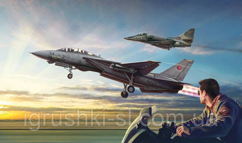 Сборная модель (1:72) Самолеты F-14A vs A-4F "Top Gun" (Две модели в наборе) - фото 2 - id-p1819096372