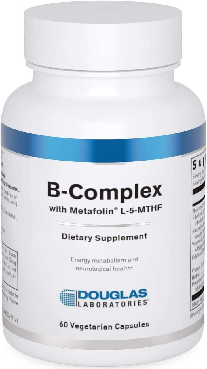 Douglas Laboratories B-Complex w/ Metafolin / B-комплекс із метафоліном 60 капсул, фото 1