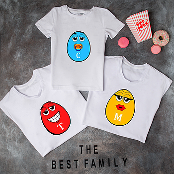 Футболки. Family Look - одяг для всієї родини  "M&M's FAMILY "