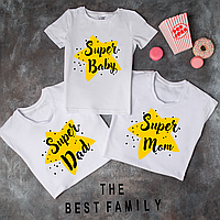 Футболки. Family Look одежда для всей семьи "SUPER Dad, SUPER Mom, SUPER Baby"