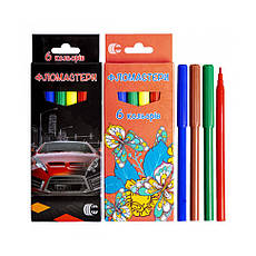 Дитячі Фломастери "Картон" COLOR-IT 950-6 6 кольорів, фото 2