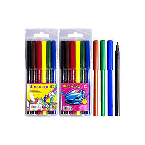 Дитячі Фломастери "Фломіки" COLOR-IT CR550-6 6 кольорів, фото 2