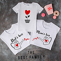 Футболки. Family Look одежда для всей семьи "Dad s Love/Mom s Love/ "