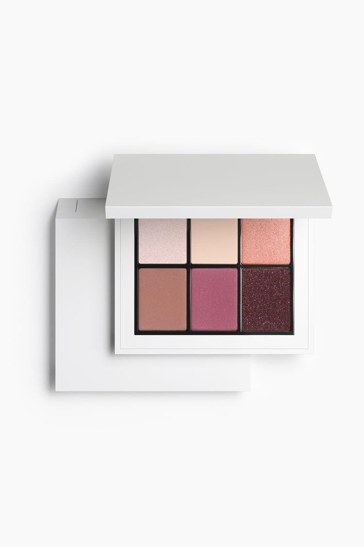 Палітра тіней ZARA eyeshadow palette eye color in 6 refallable - Earthy Warm (6 g)