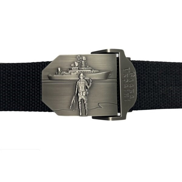Ремінь поясний Корабель Слава Україні чорний (LE2988), фото 1