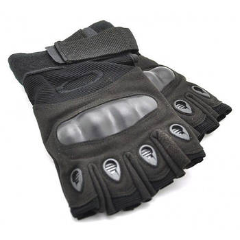 Тактичні безпалі рукавиці OAKLEY чорні
