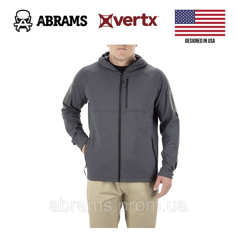 Куртка фліс тактична худі Vertx Firebase Hoody Stretch Spine Grey XL M