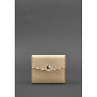 Жіночий шкіряний гаманець 2.1 світло-бежевий