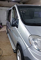 Бокові пороги X5-тип (2 шт, алюм.) Коротка база для Nissan Primastar 2002-2014 рр