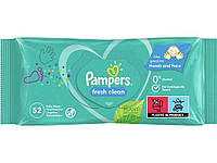 Серветки вологі дитячі Fresh Clean 52шт ТМ Pampers