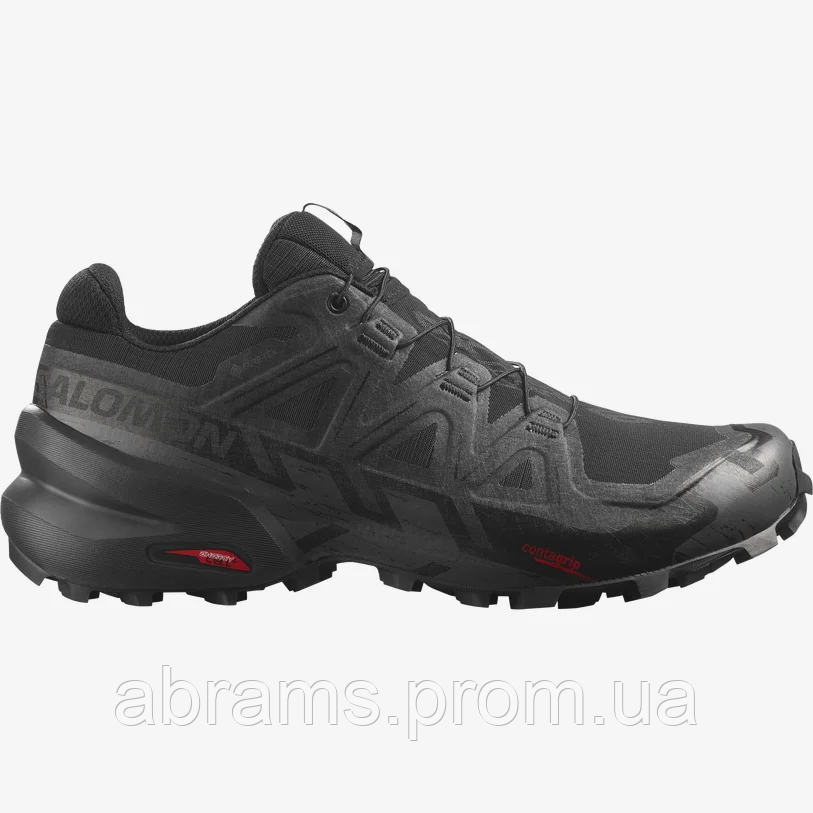 Кросівки Salomon SPEEDCROSS 6 GTX c водонепроникною мембраною Gore-Tex® | Black/Black/Phantom - фото 8 - id-p1819191029