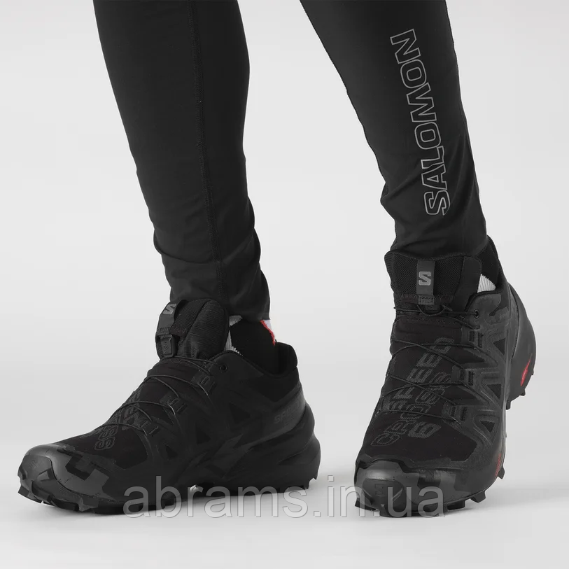 Кросівки Salomon SPEEDCROSS 6 GTX c водонепроникною мембраною Gore-Tex® | Black/Black/Phantom - фото 4 - id-p1819191029