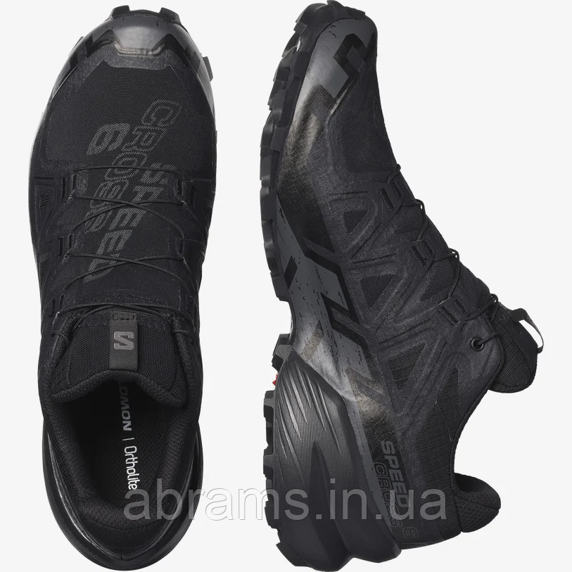 Кросівки Salomon SPEEDCROSS 6 GTX c водонепроникною мембраною Gore-Tex® | Black/Black/Phantom - фото 3 - id-p1819191029