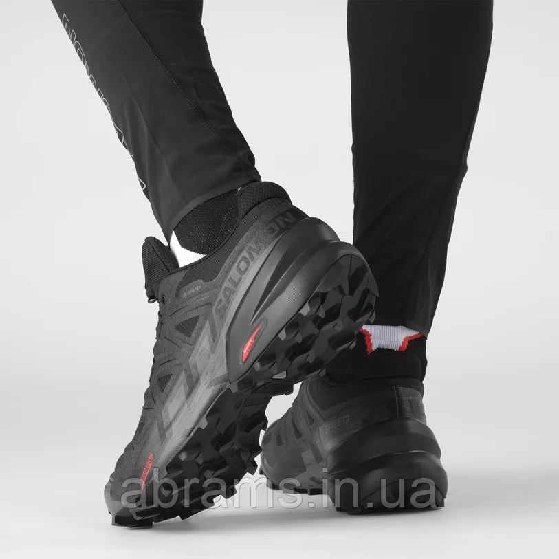 Кросівки Salomon SPEEDCROSS 6 GTX c водонепроникною мембраною Gore-Tex® | Black/Black/Phantom - фото 2 - id-p1819191029