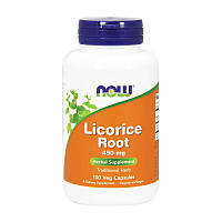Корінь солодки Now Foods Licorice Root 450 mg 100 veg caps