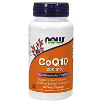 Коензим Q10 Now Foods CoQ10 200 mg 60 veg caps