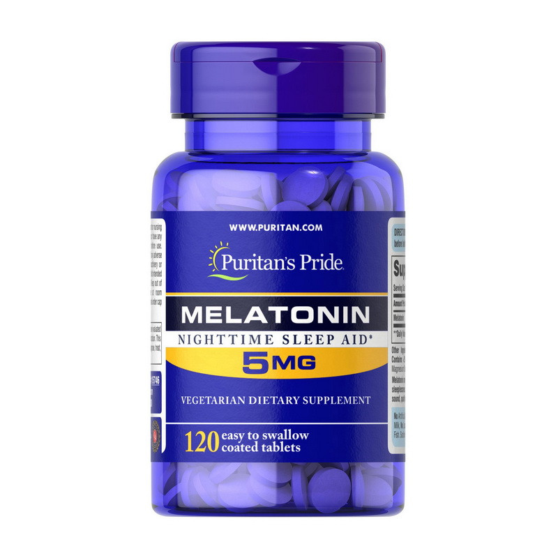 Мелатонін Puritan's Pride Melatonin 5 mg 120 tabs