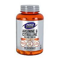 Now Foods Arginine & Citrulline 500 mg/250 mg 120 caps