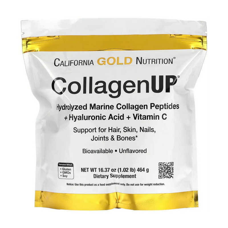 Морський колаген з гіалуроновою кислотою California Gold Nutrition CollagenUP 464 g