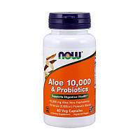 Now Foods Aloe 10,000 & Probiotics (60 veg caps)