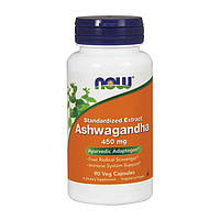 Now Foods Ashwagandha 450 mg 90 veg caps пам'ять і робота мозку активне довголіття