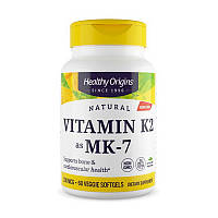 Healthy Origins Vitamin K2 as MK-7 60 veg softgels вітаміни до вітаміни та мінерали