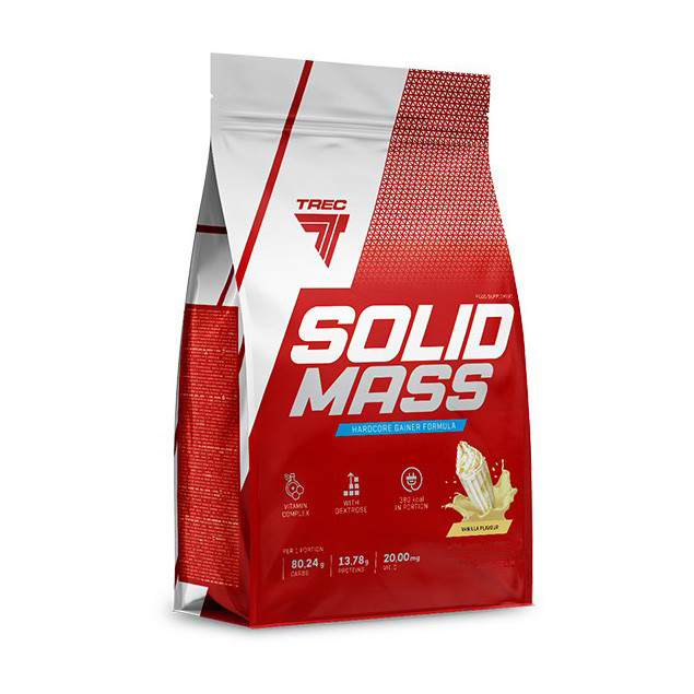 Гейнер Trec Nutrition Solid Mass 3 kg strawberry