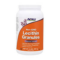 Соевый лецитин гранулы без ГМО Now Foods Lecithin Granules Non-GMO 907 g