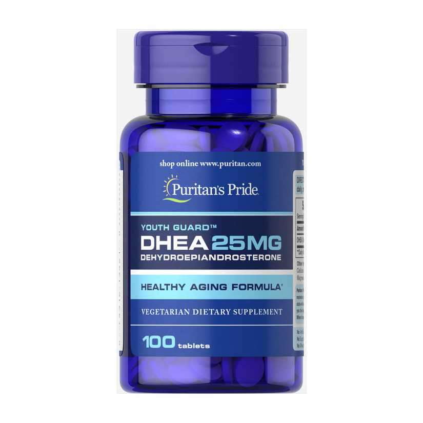 Дегідроепіандростерон ДГЕА Puritan's Pride DHEA 25 mg 100 tabs