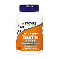 Now Foods Taurine 1000 mg Double Strenth 100 veg caps таурин taurine амінокислоти