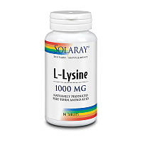 Solaray L-Lysine 1000 mg 90 tab лізин lysine амінокислоти