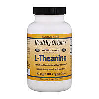 Healthy Origins L-Theanine 100 mg 180 veg caps теанін theanine амінокислоти