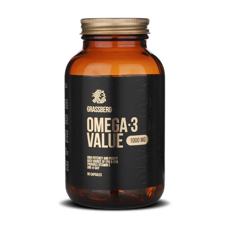 Риб'ячий жир Омега-3 Grassberg Omega 3 1000 mg Value 90 caps