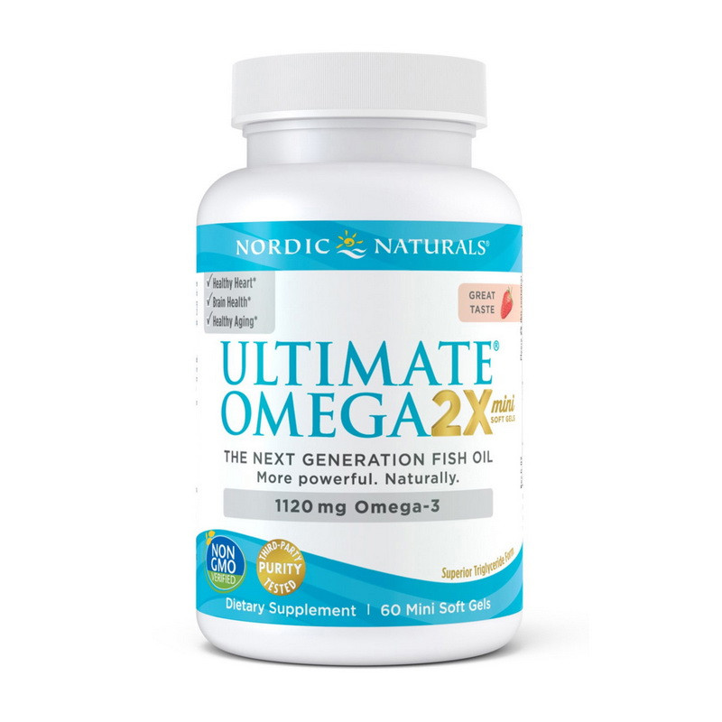 Nordic Naturals Ultimate Omega 2X 1120 mg 60 mini soft gels риб'ячий жир/жирні кислоти активне довголіття