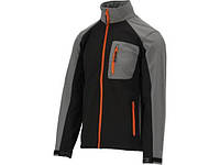 Куртка робоча SOFTSHELL YATO Польша розмір S, чорно-сіра, 3 кишені, 96% поліестер і 4% спандекс YT-79530
