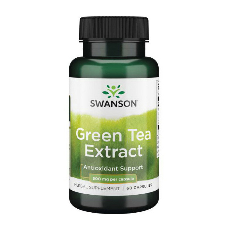 Swanson Green Tea Extract 500 mg 60 caps антиоксиданти активне довголіття