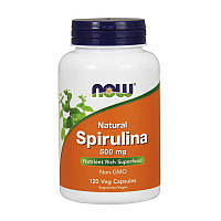 Спіруліна Now Foods Natural Spirulina 500 mg 120 veg caps