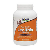 Соевый лецитин без ГМО Now Foods Lecithin 1200 mg Non - GMO 400 softgels