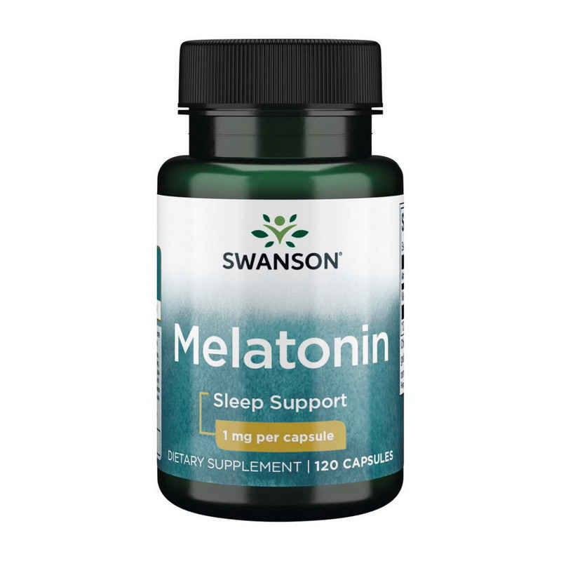 Swanson Melatonin 1 mg 120 caps покращення сну активне довголіття