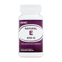 GNC Natural E 200 IU 100 soft caps вітамін е вітаміни та мінерали