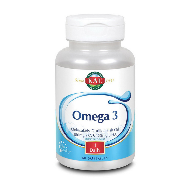 KAL Omega 3 60 softgel риб'ячий жир/жирні кислоти активне довголіття