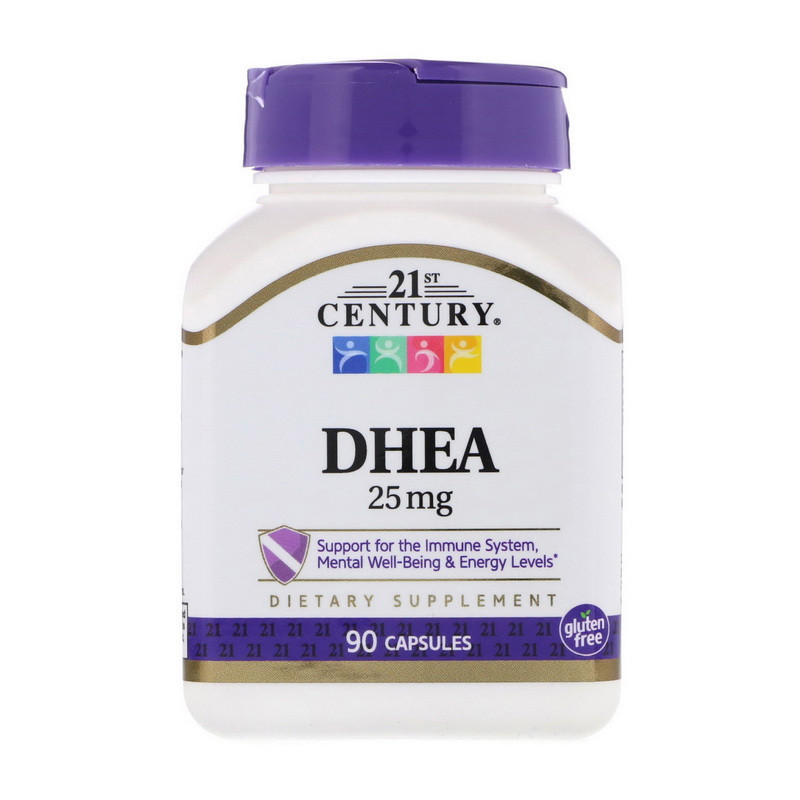 21st Century DHEA 25 mg 90 caps дегідроепіандростеророн dehydroepiandrosterone dhea підвищення тестостерону
