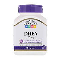 21st Century DHEA 25 mg 90 caps дегідроепіандростеророн dehydroepiandrosterone dhea підвищення тестостерону