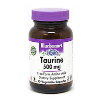 Bluebonnet Nutrition Taurine 500 mg 50 veg caps таурин taurine амінокислоти