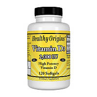 Healthy Origins Vitamin D3 2000 IU 120 softgels вітамін d3 вітаміни та мінерали
