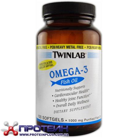 TwinLab Omega 3 50 softgels риб'ячий жир/жирні кислоти активного довголіття