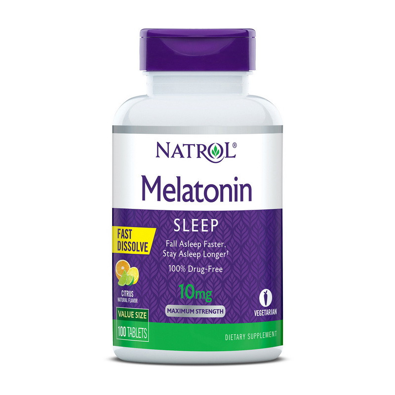 Мелатонін Natrol Melatonin 10 mg Fast Dissolve 100 tabs
