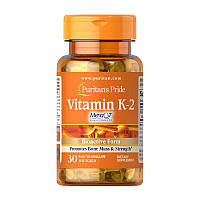 Puritan's Pride Vitamin K-2 50 mcg 30 softgels вітаміни до вітамінів і мінералів